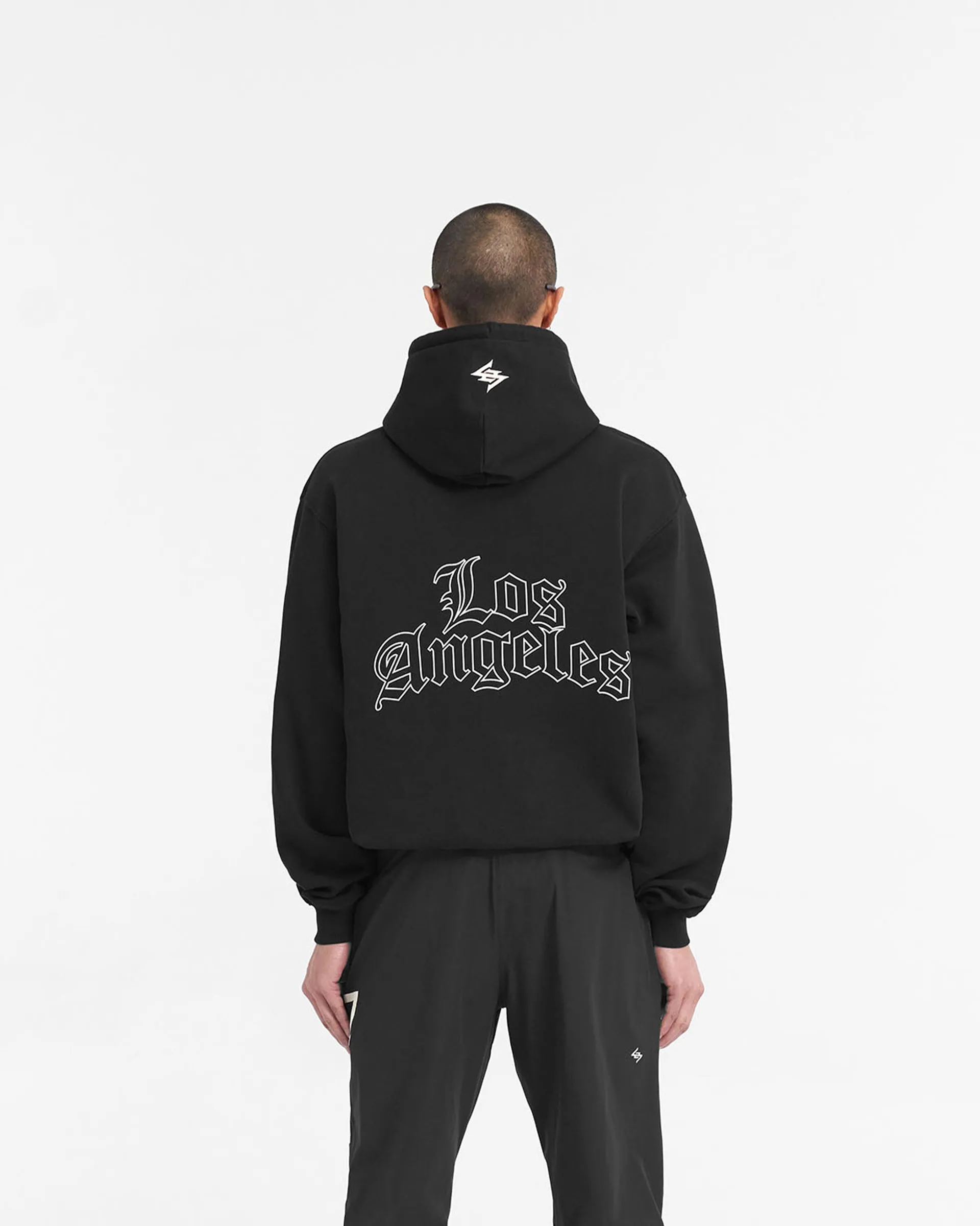 247 LA Marathon Oversized Hoodie - Black