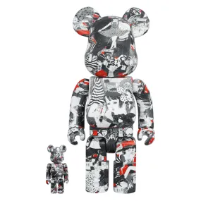 400%   100% Bearbrick Meewee x Suehiro Maruo Shoyo Tsubaki