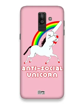 ANTI-SOCIAL UNICORN  |  samsung galaxy j8 Phone Case