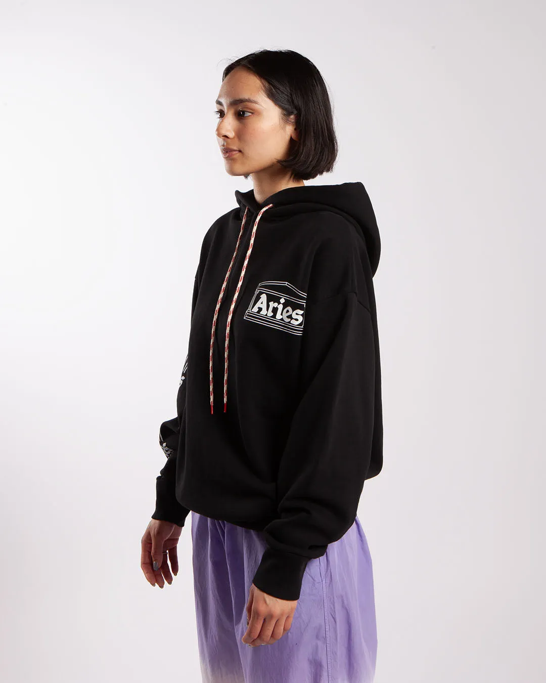 Aries Column Hoodie Black