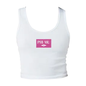 B-Greek - Back to School - Phi Mu Patch Tank