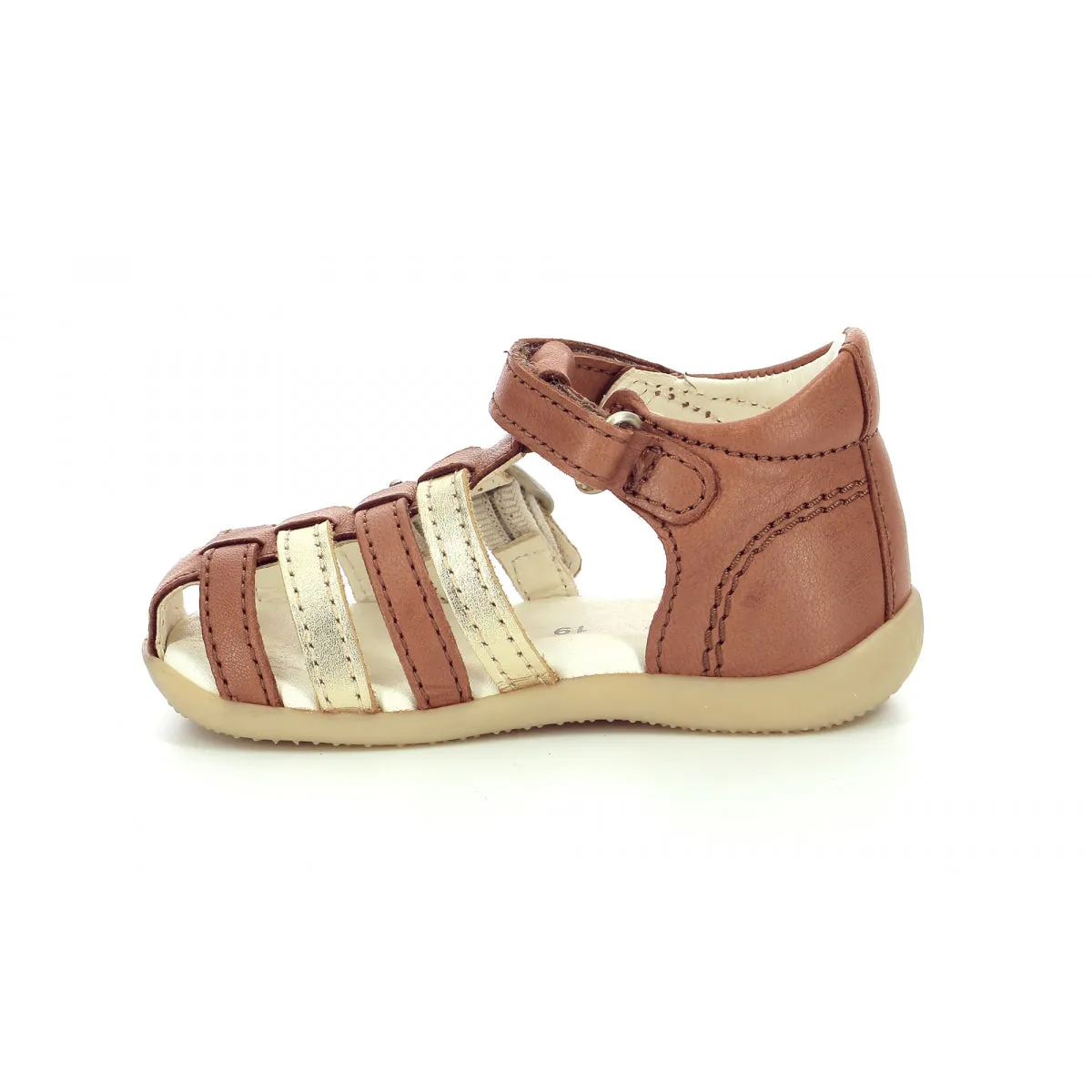 KICKERS BIGKRO camel Sandales Nu Pieds