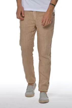 Pantalon slim Sonic Lino Beige SS24