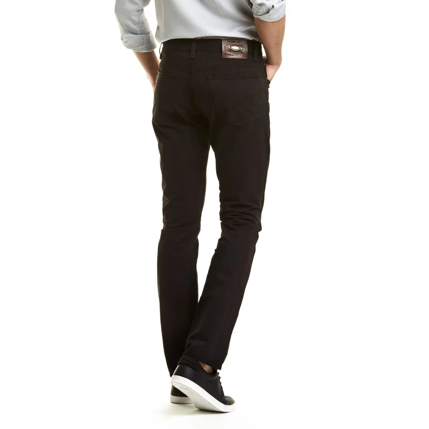 PANTALÓN DE GABARDINA SLIM NEGRO PARA HOMBRE 1322