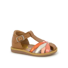 POM D'API POPPY OTO camel sandales/nu-pieds