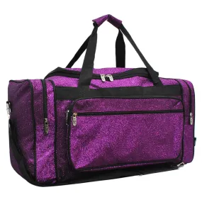 Purple Glitter NGIL Canvas 23" Duffle Bag