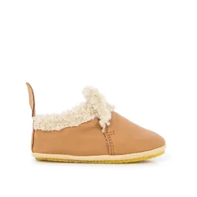 SHOO POM SHOO FUR camel chaussons