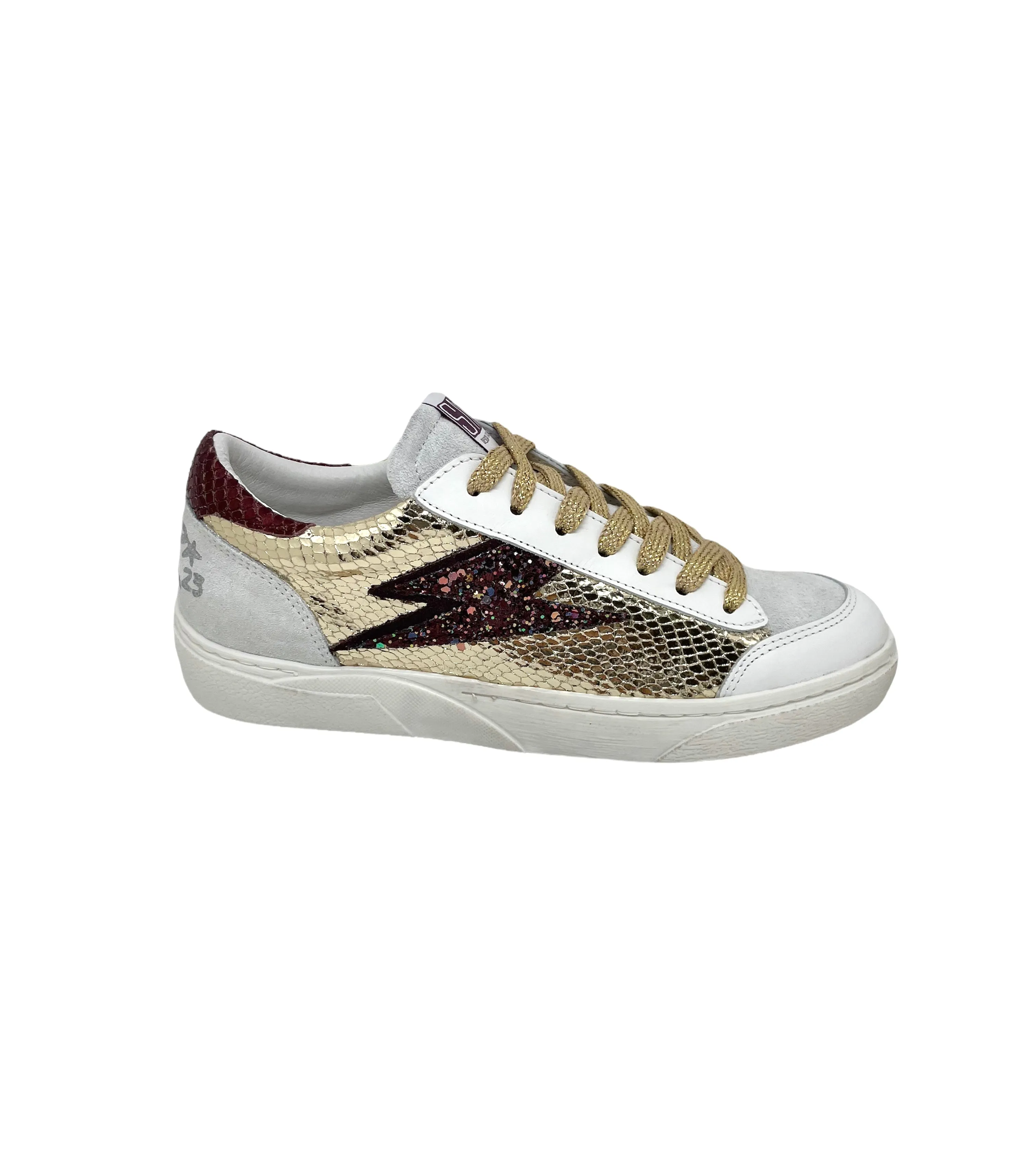 SMR Semerdjian ELISE 8275 bordeaux or  Sneakers Baskets adulte