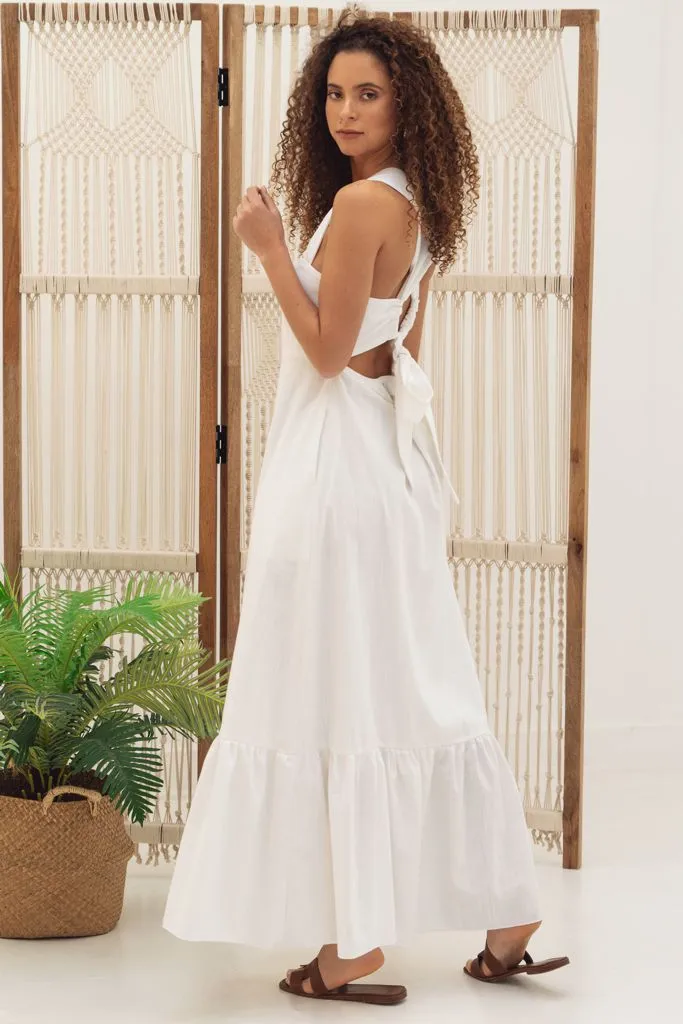 Vestido Buzios White Linho